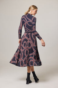 (BACK IN STOCK) Inès Ribbon Print 3D Honeycomb Texture Top