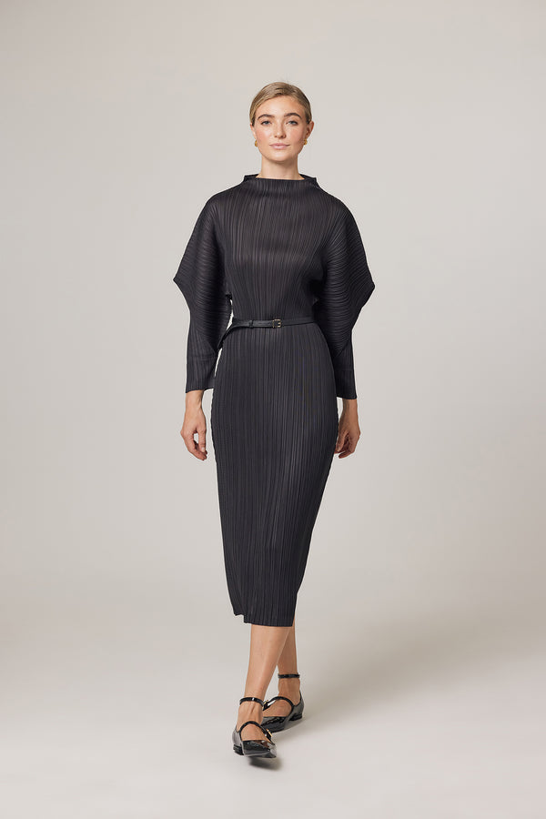 (Restocked) Hera Plissé Satin Sculpture Dress