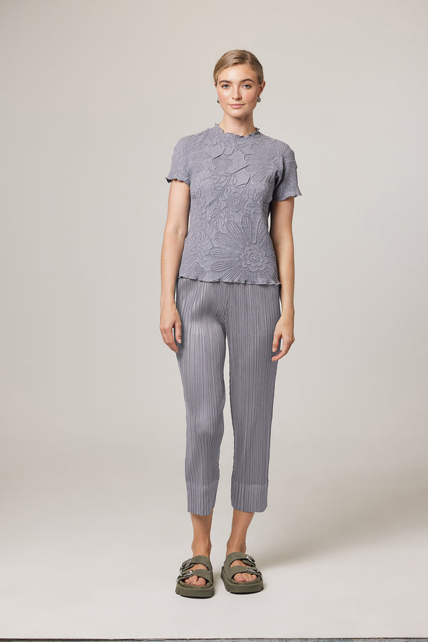 Jeremy Lettuce Edge Floral Jacquard Top