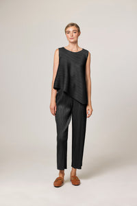 Rachel Plissé Satin Pull-on Pant