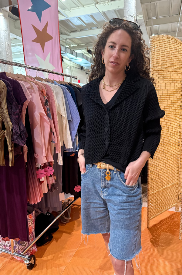 Cleo 3D Chevron Texture Jacket