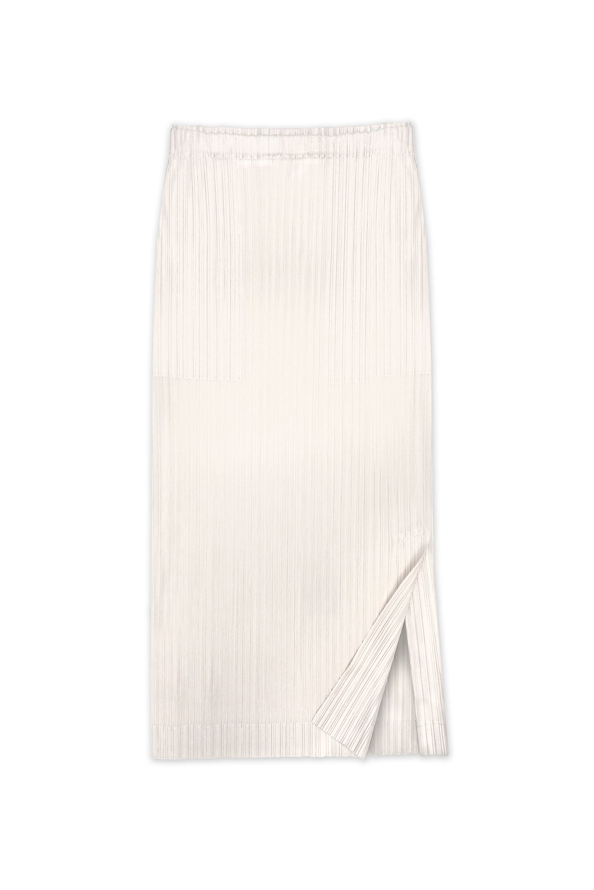 Madison Plissé Side Slit Skirt
