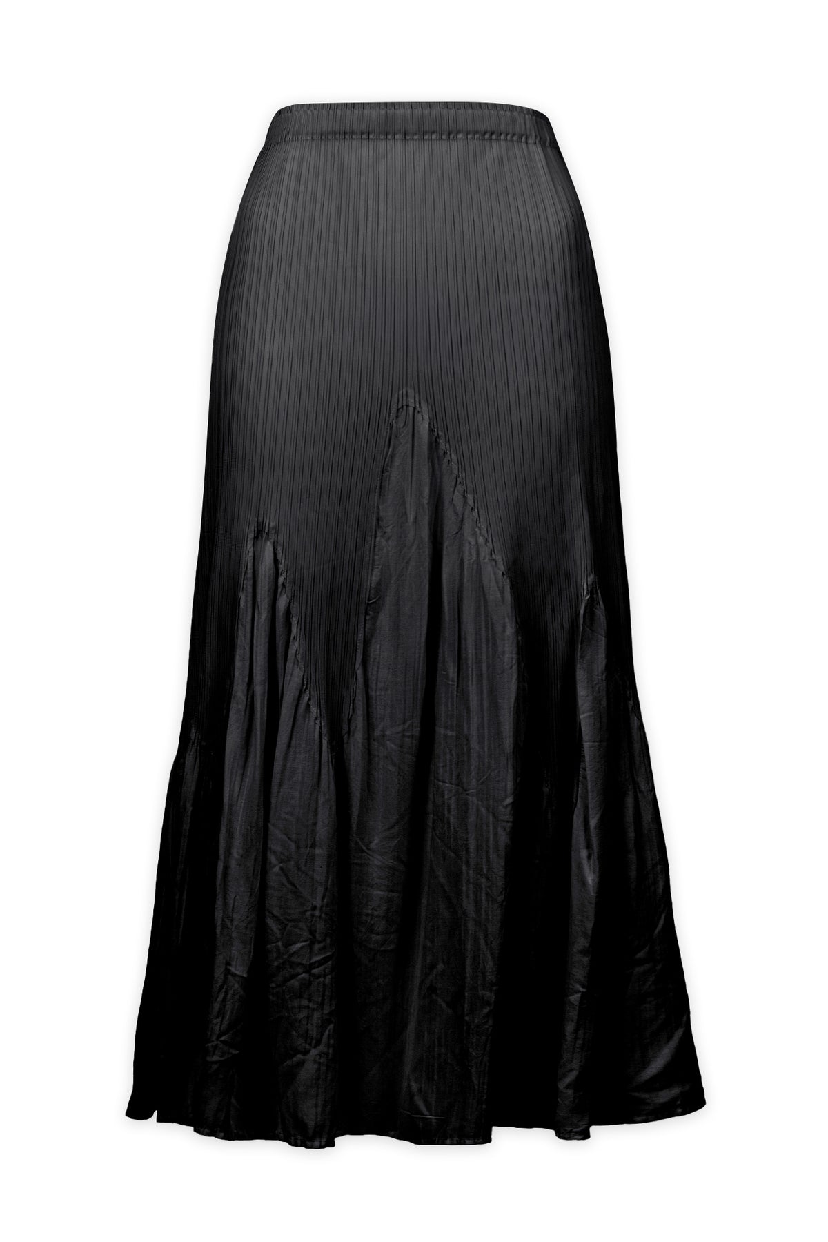 (Back in Stock) Miuna Wave Plissé Maxi Skirt