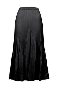 (Back in Stock) Miuna Wave Plissé Maxi Skirt