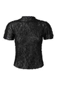 Astra Crystal Chiffon Crunch Texture Top