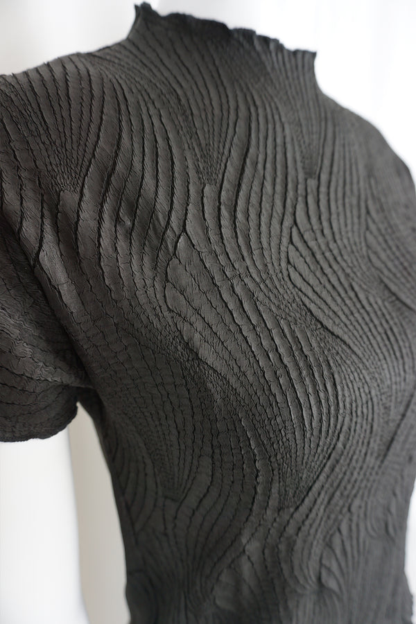 Ivy Lettuce Edge Swirl Jacquard Top