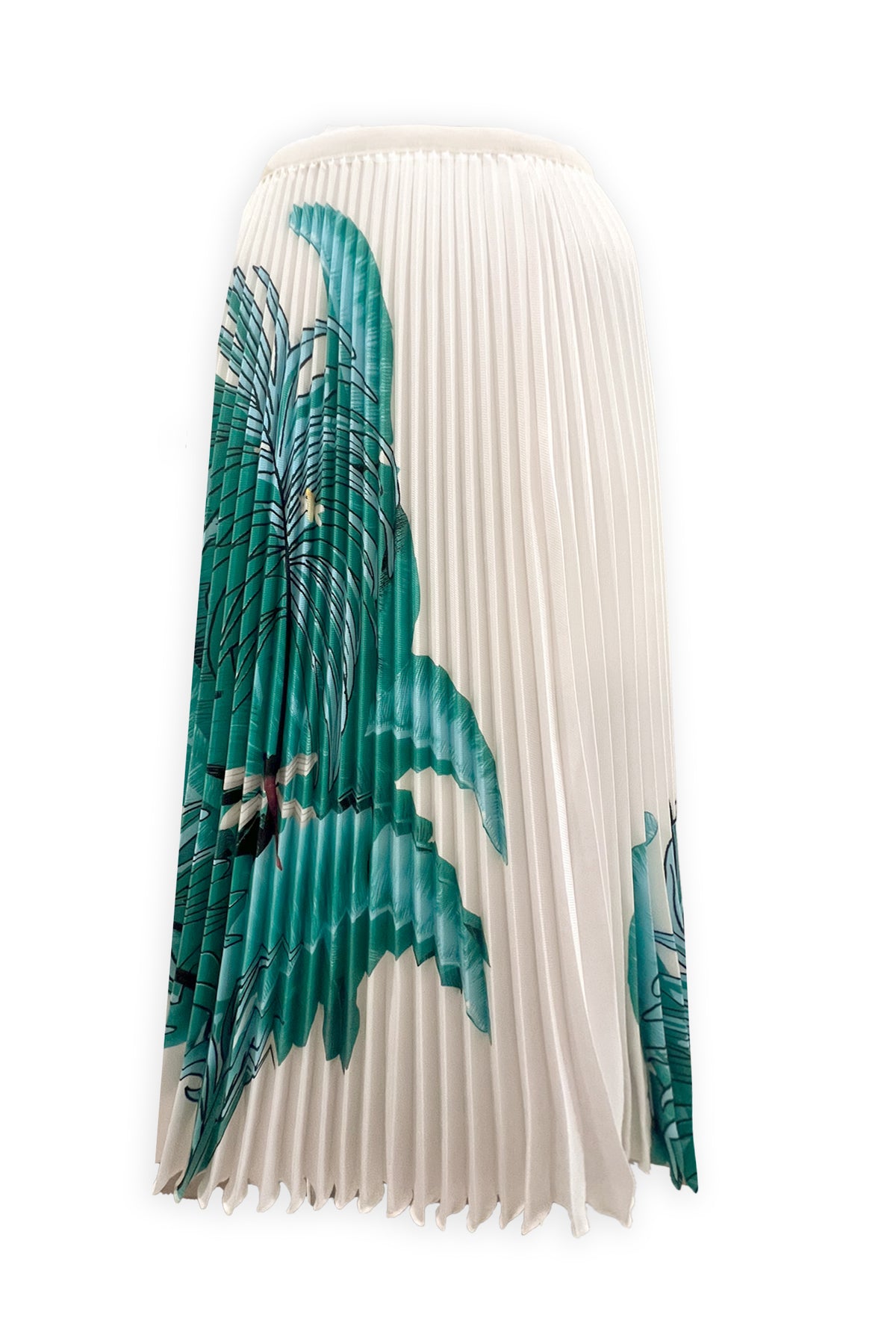 Lillian West Palm Pleated Skirt