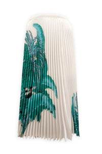 Lillian West Palm Pleated Skirt