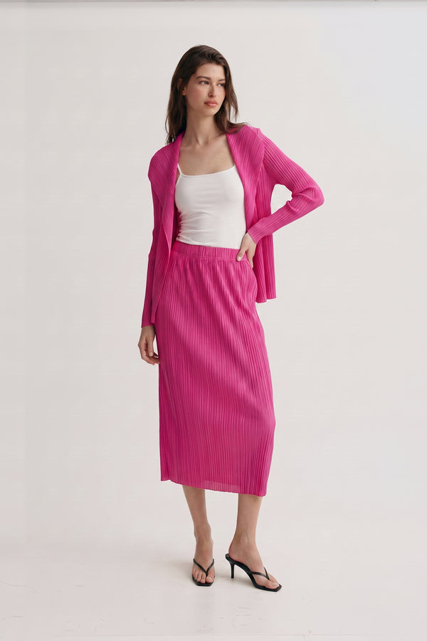 Deborah Crinkle Chiffon Texture Cardigan