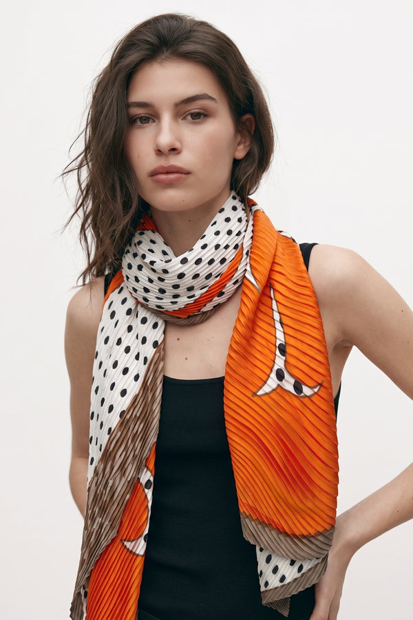 Paige Grande Plissé Scarf