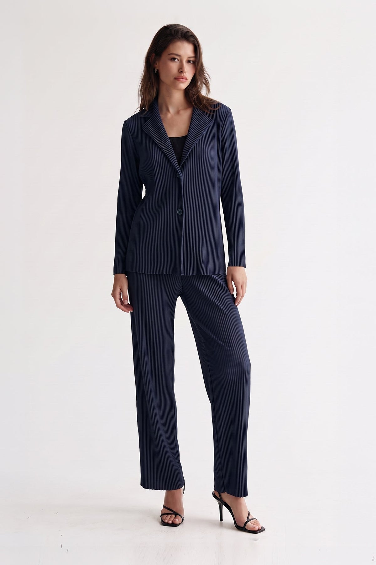 Paris Double Knit Plisse Jacket