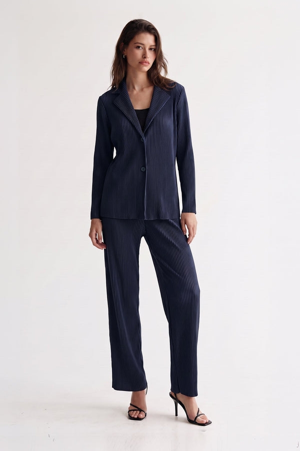 Paris Double Knit Plisse Jacket