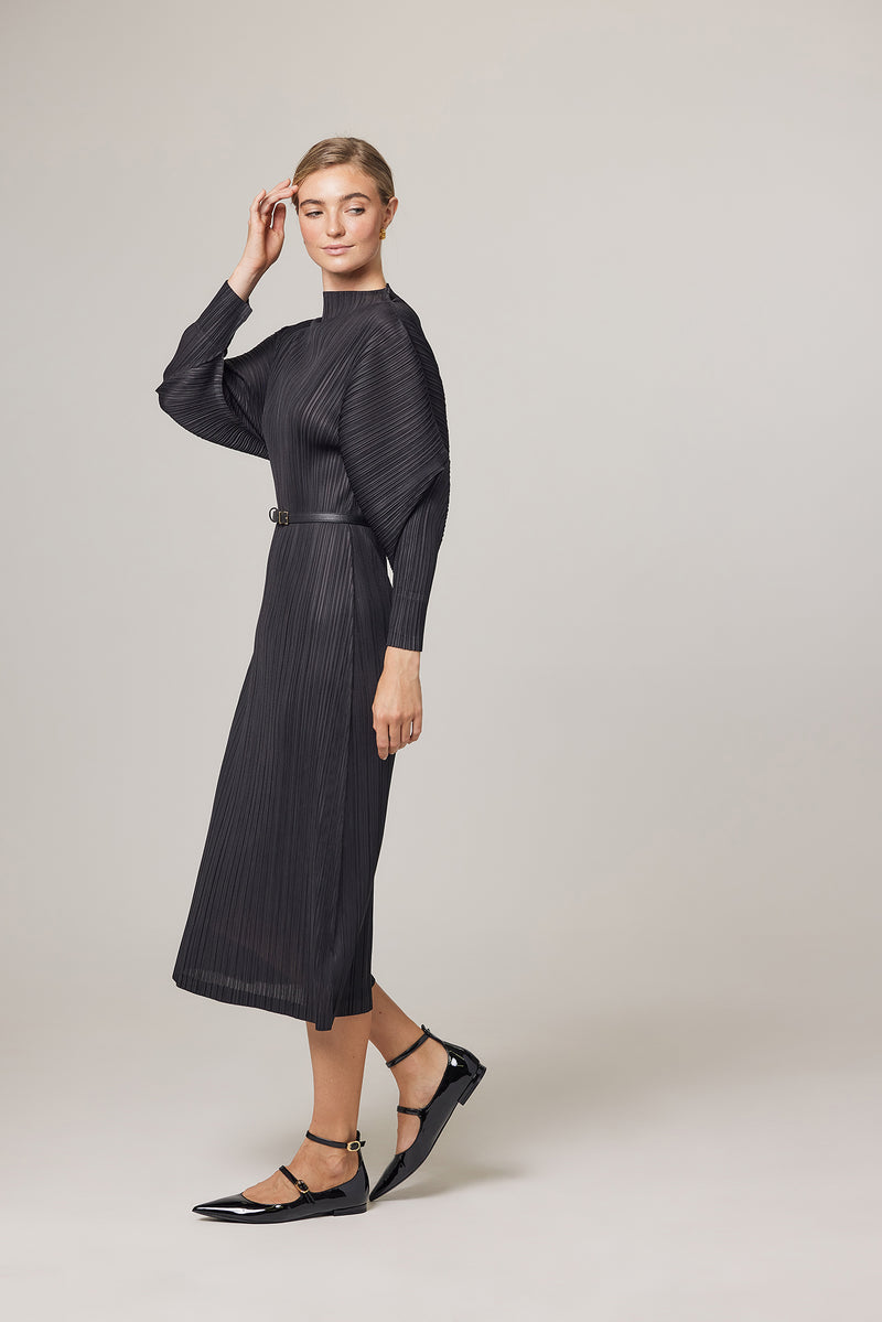 (Restocked) Hera Plissé Satin Sculpture Dress