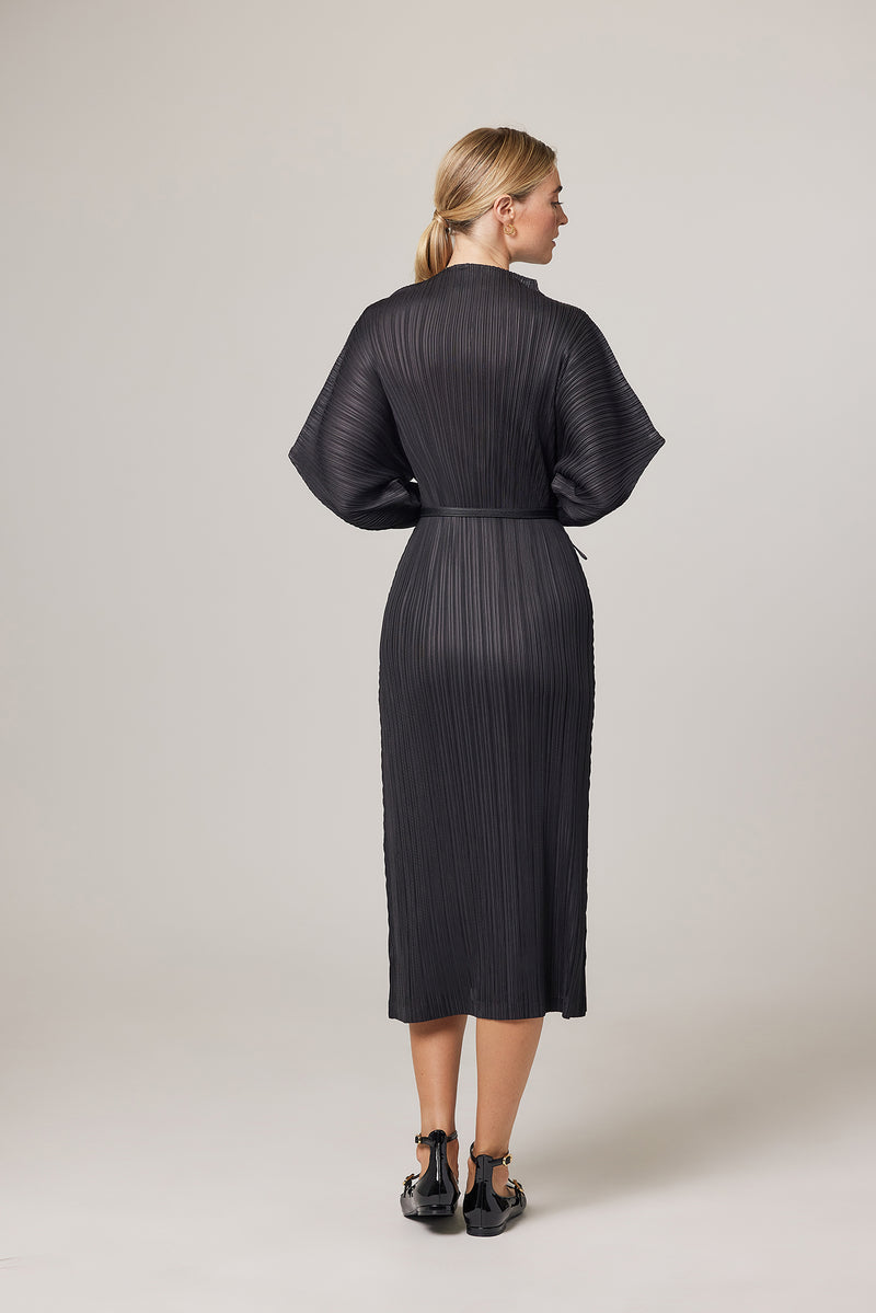 (Restocked) Hera Plissé Satin Sculpture Dress