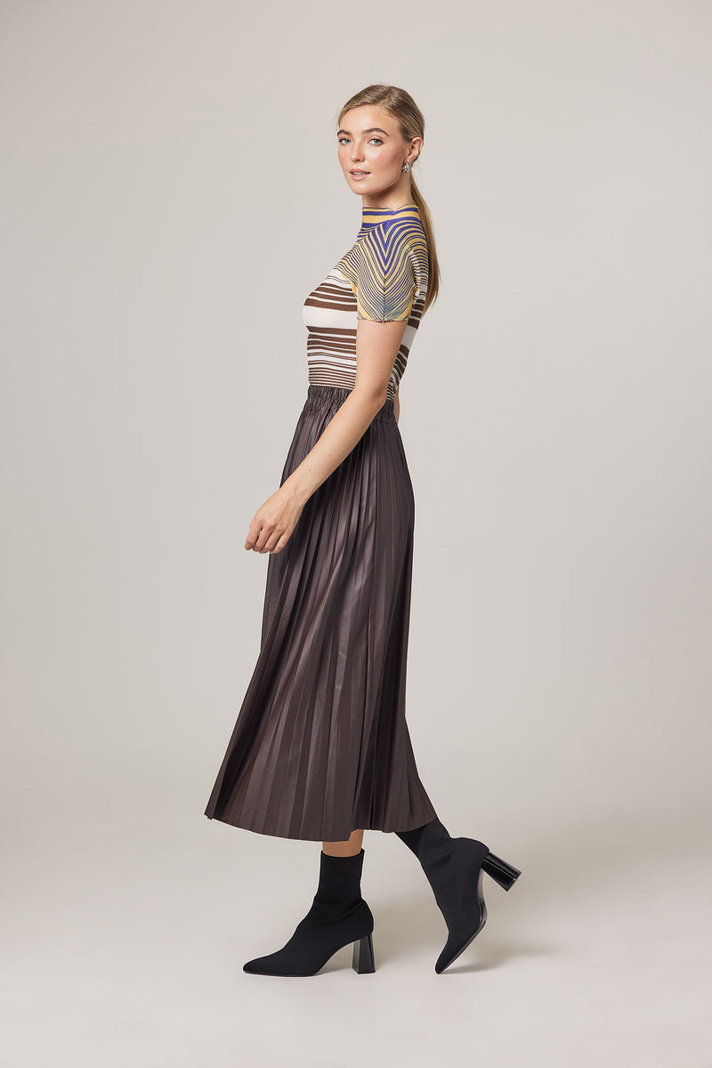 Nadia Stripe and Check 3D Honeycomb Top