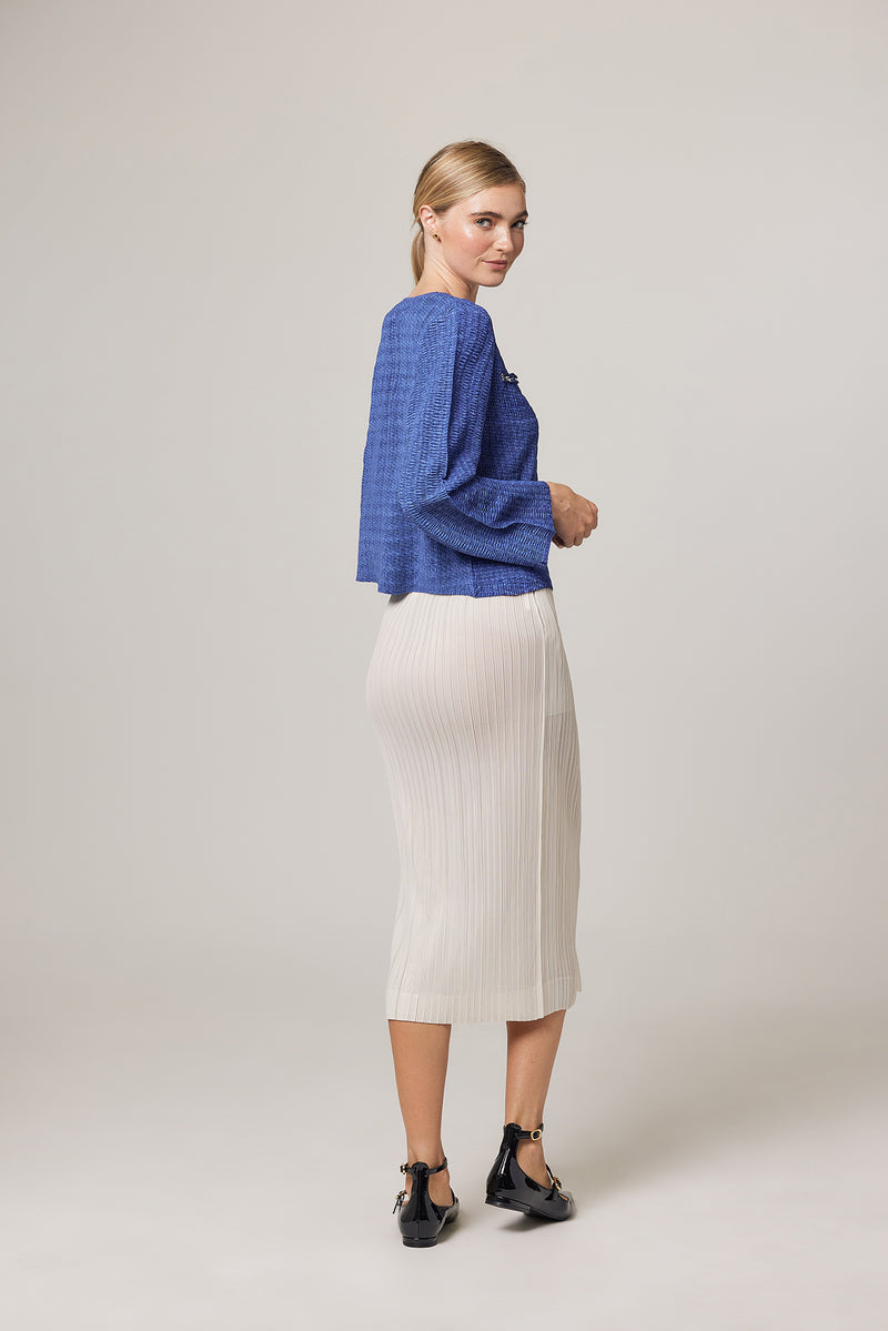 Madison Plissé Side Slit Skirt