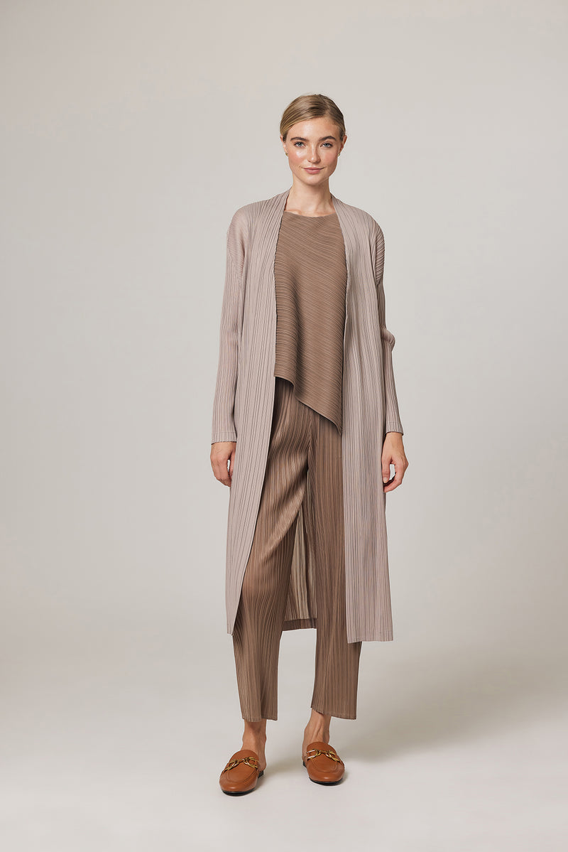 Rachel Plissé Satin Pull-on Pant