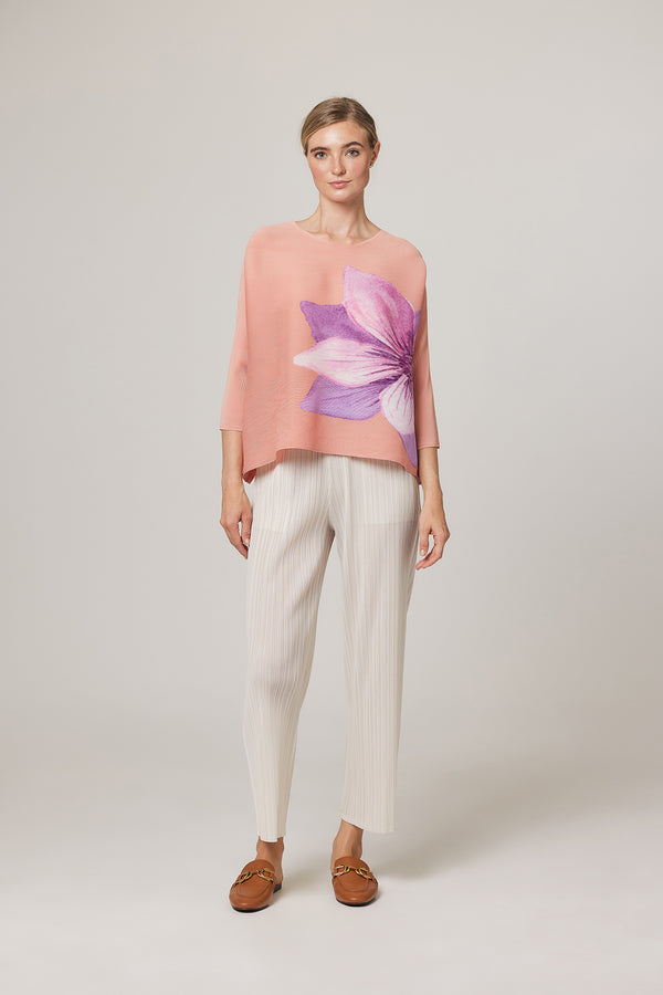 Jessica Full Bloom Crystal Pleats Top