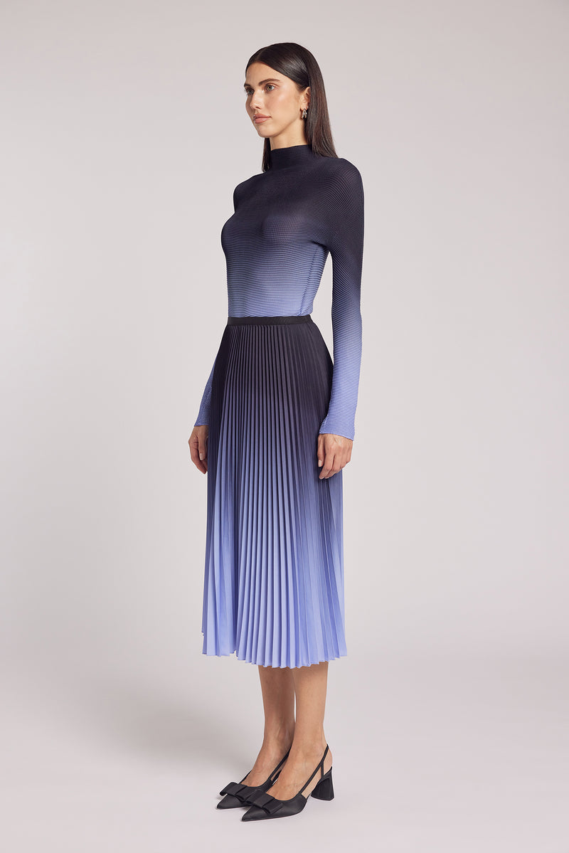 Kate Ombre Pleated Skirt