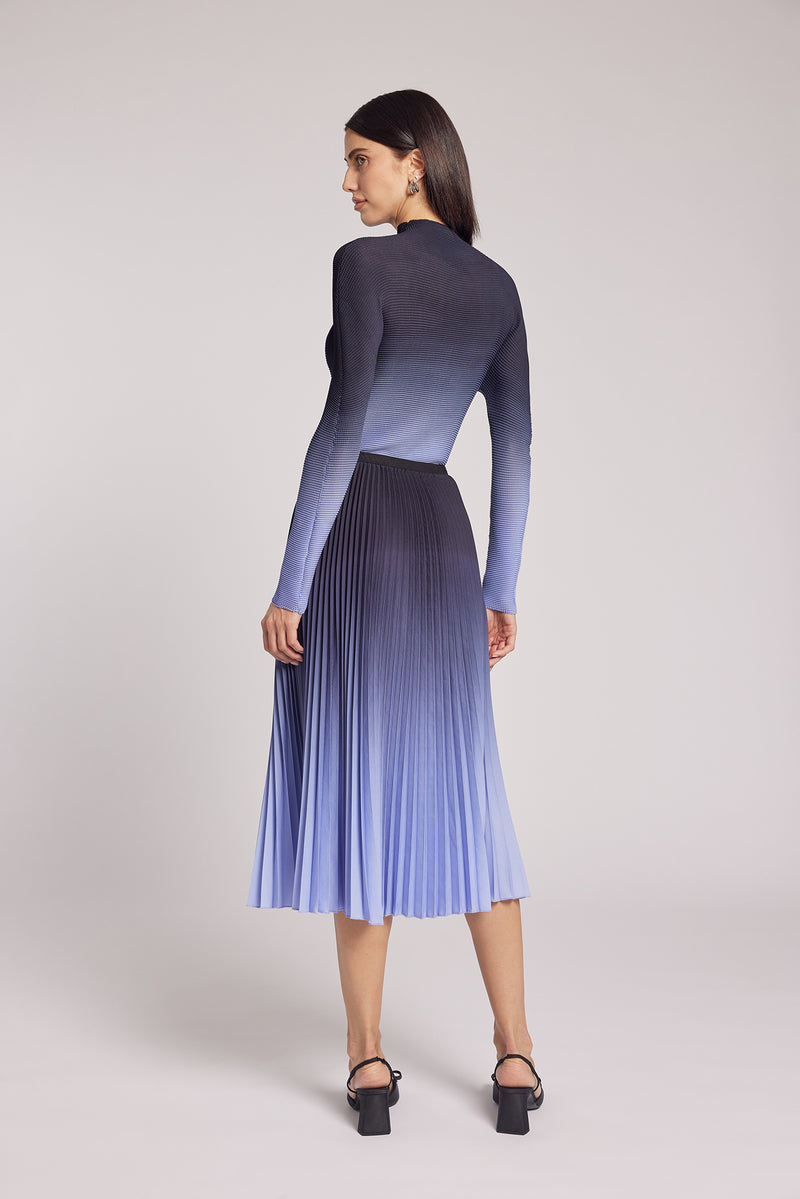 Kate Ombre Pleated Skirt