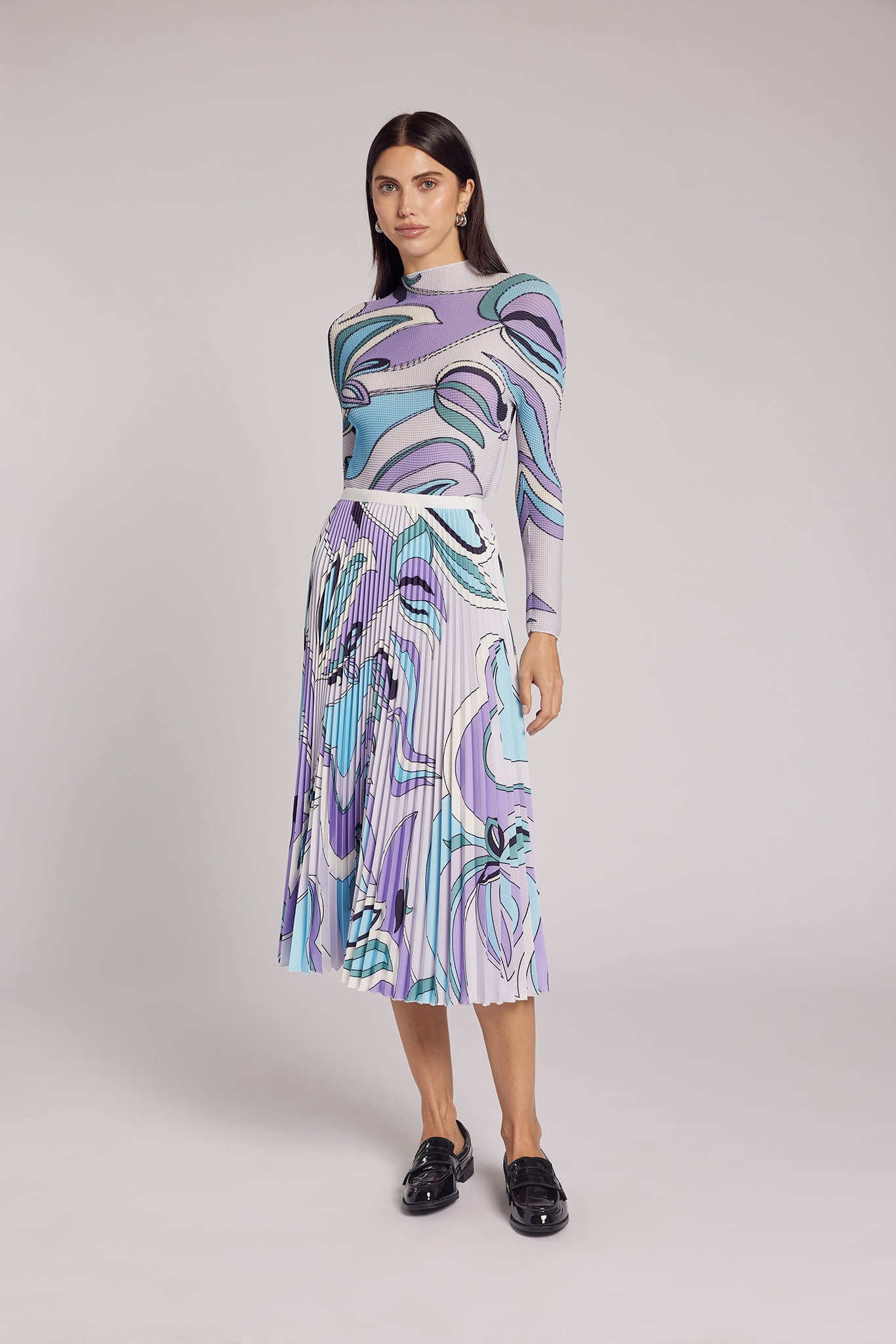 Sierra Sorbet Swirl Pleated Skirt – WILD COSMOS