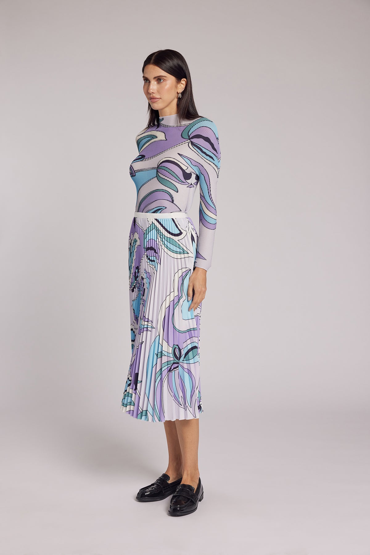 Sierra Sorbet Swirl Pleated Skirt