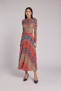 Sienna Bohemian Pleated Skirt