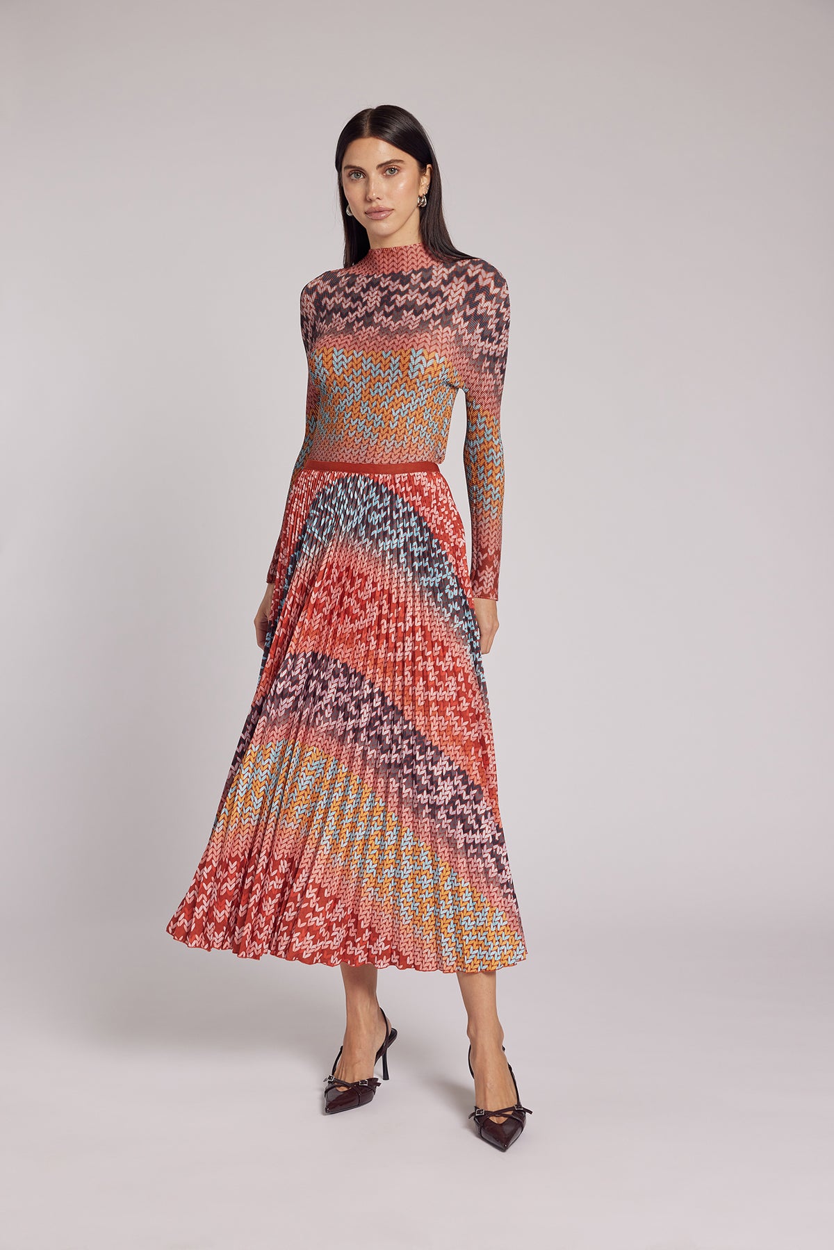 Sienna Bohemian Pleated Skirt