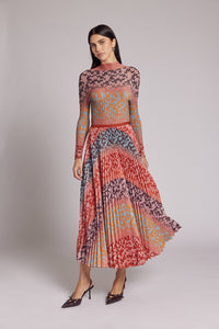 Sienna Bohemian Pleated Skirt