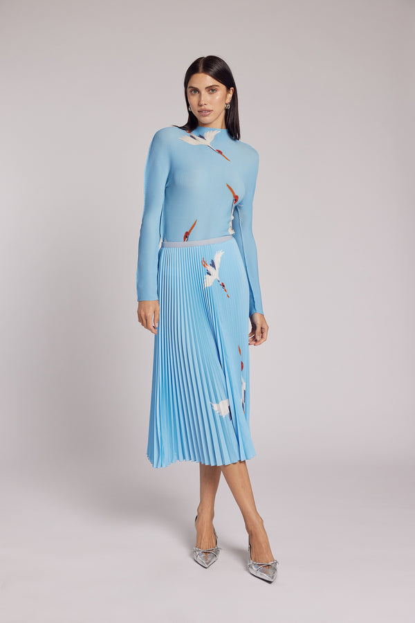 Celia Crane 3D Honeycomb Fitted Texture Top