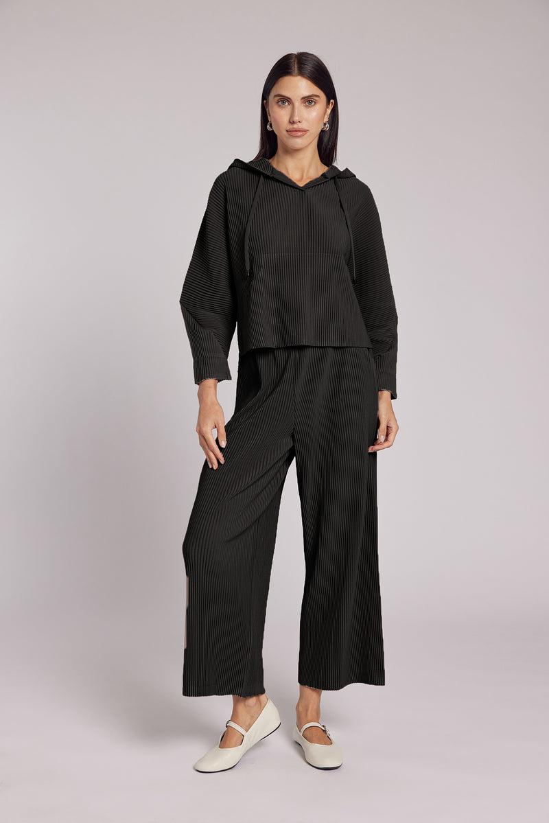 Vivian Double Knit Plissé Casual Pant