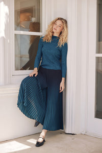 Leah Ombre Plissé Palazzo Pant