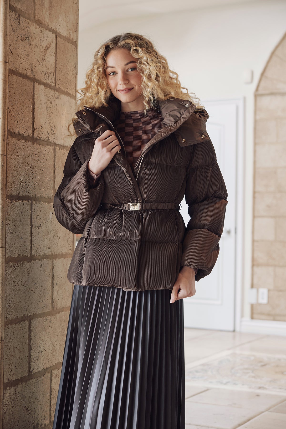 Emily Down Goose Plissé Puff Jacket
