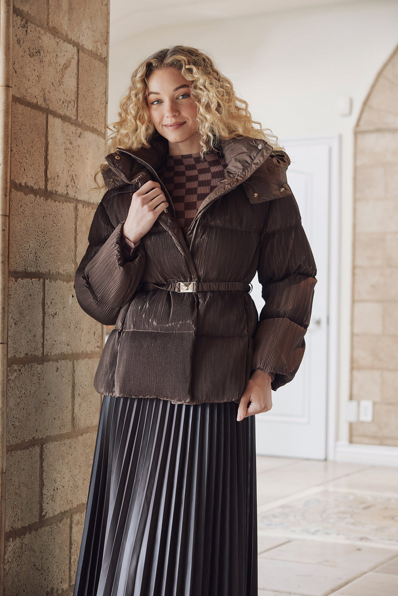 Emily Down Goose Plissé Puff Jacket