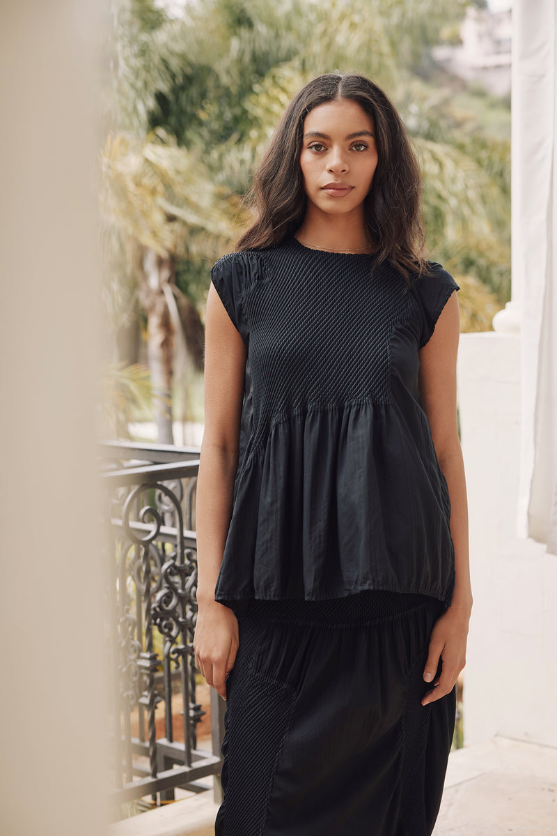 Milano Texture Collaged Skirt