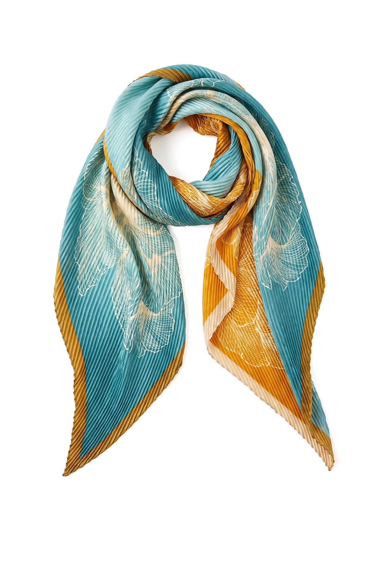 Cleo Grande Plissé Scarf