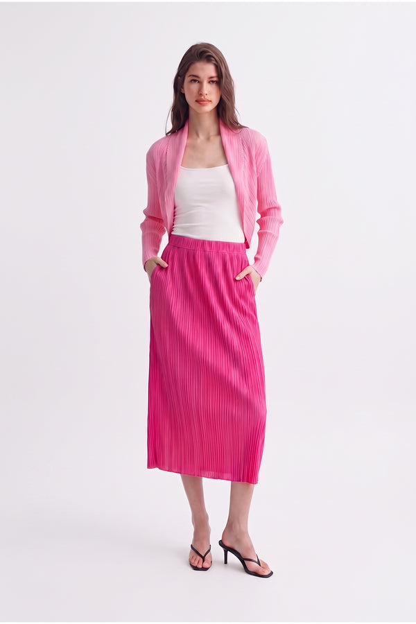 Deborah Crinkle Chiffon Texture Cardigan