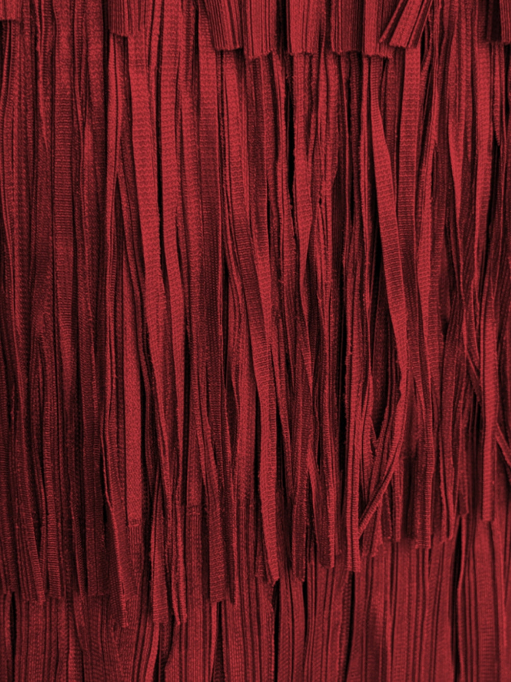 Akira Fringe Plissé Satin Skirt