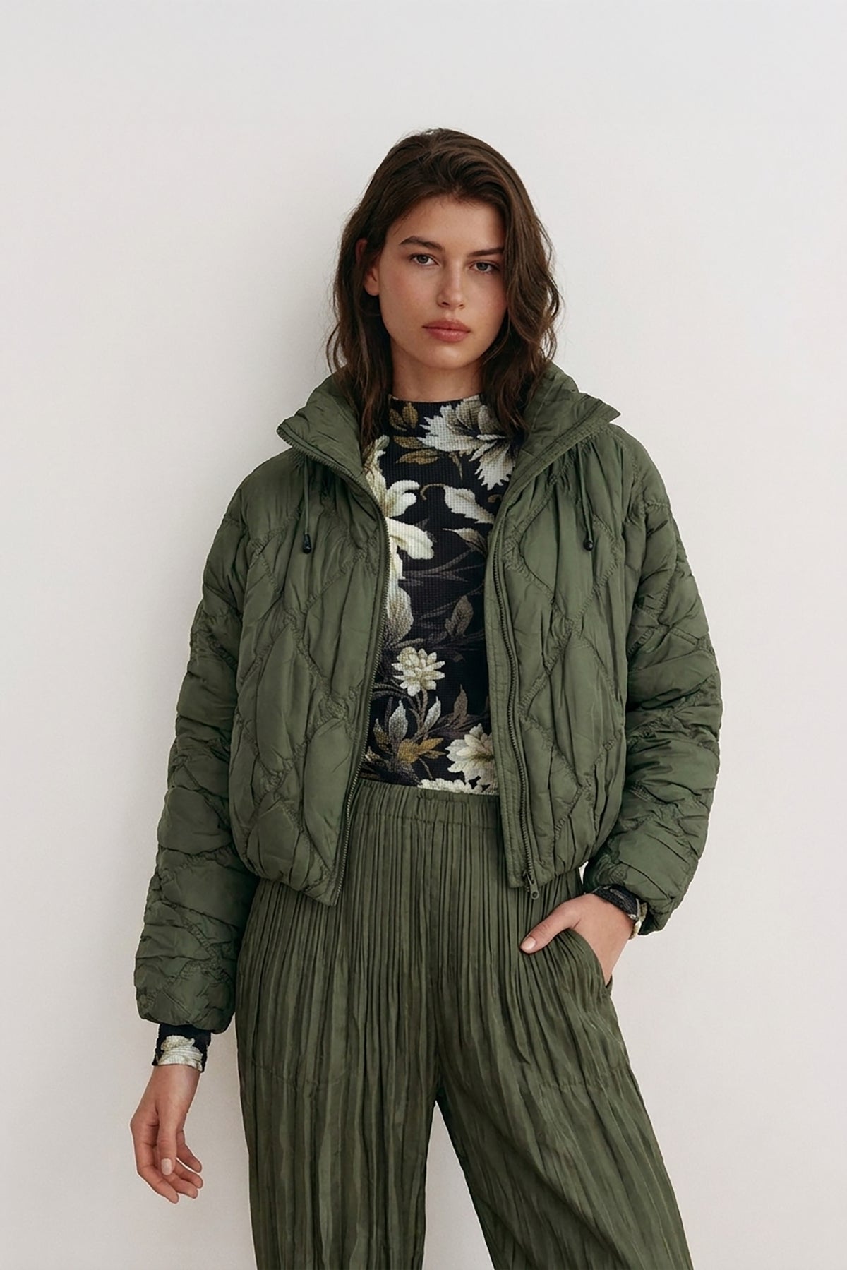 Cloudia Puff Zip Up Jacket