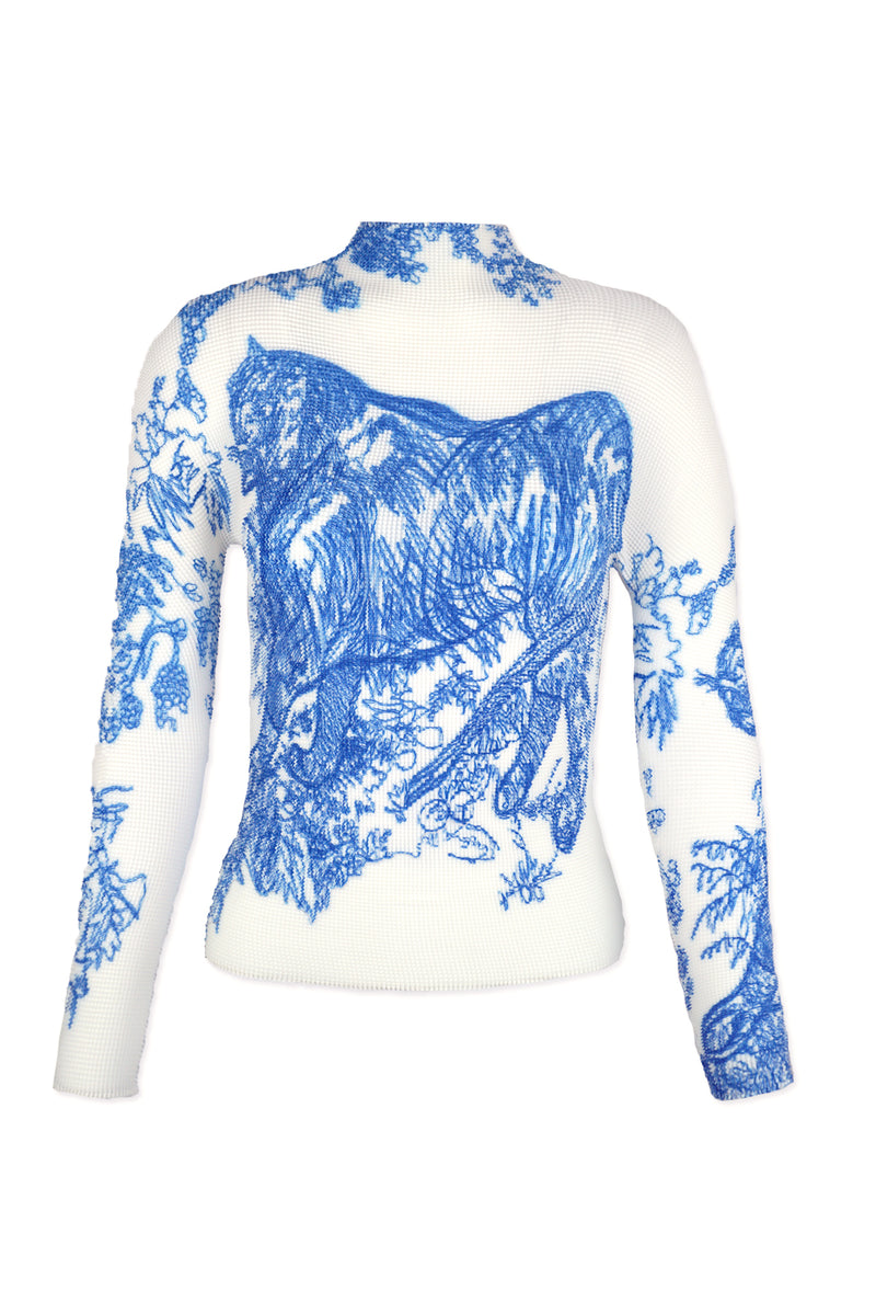 Juliet Toile de Jouy 3D Honeycomb Top