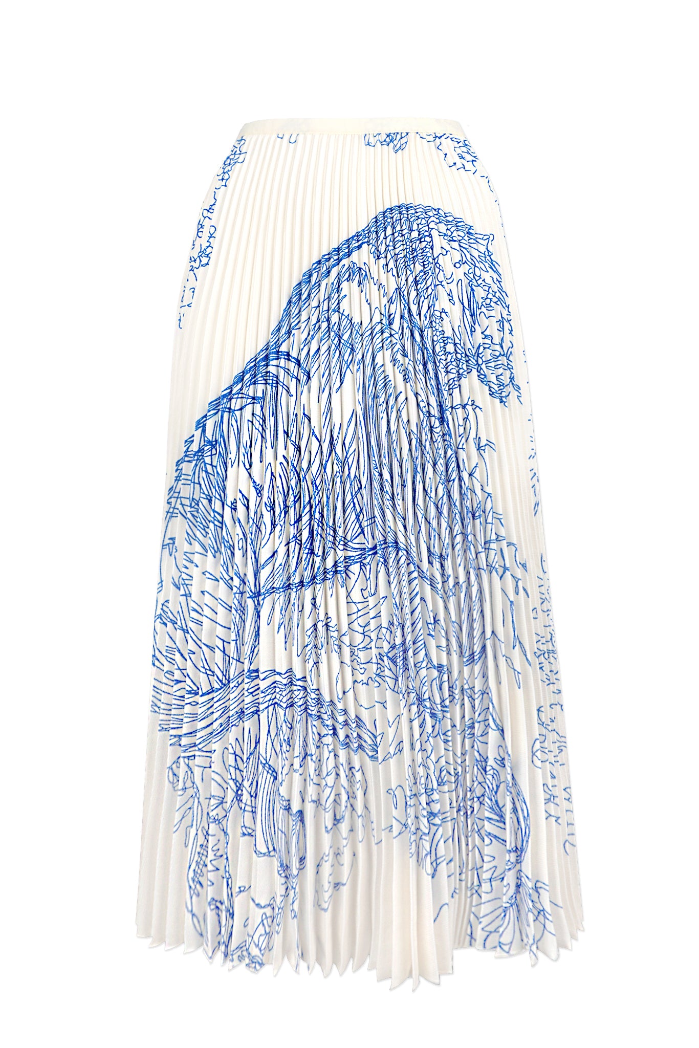 Juliet Toile de Jouy Pleated Skirt – Wild Cosmos
