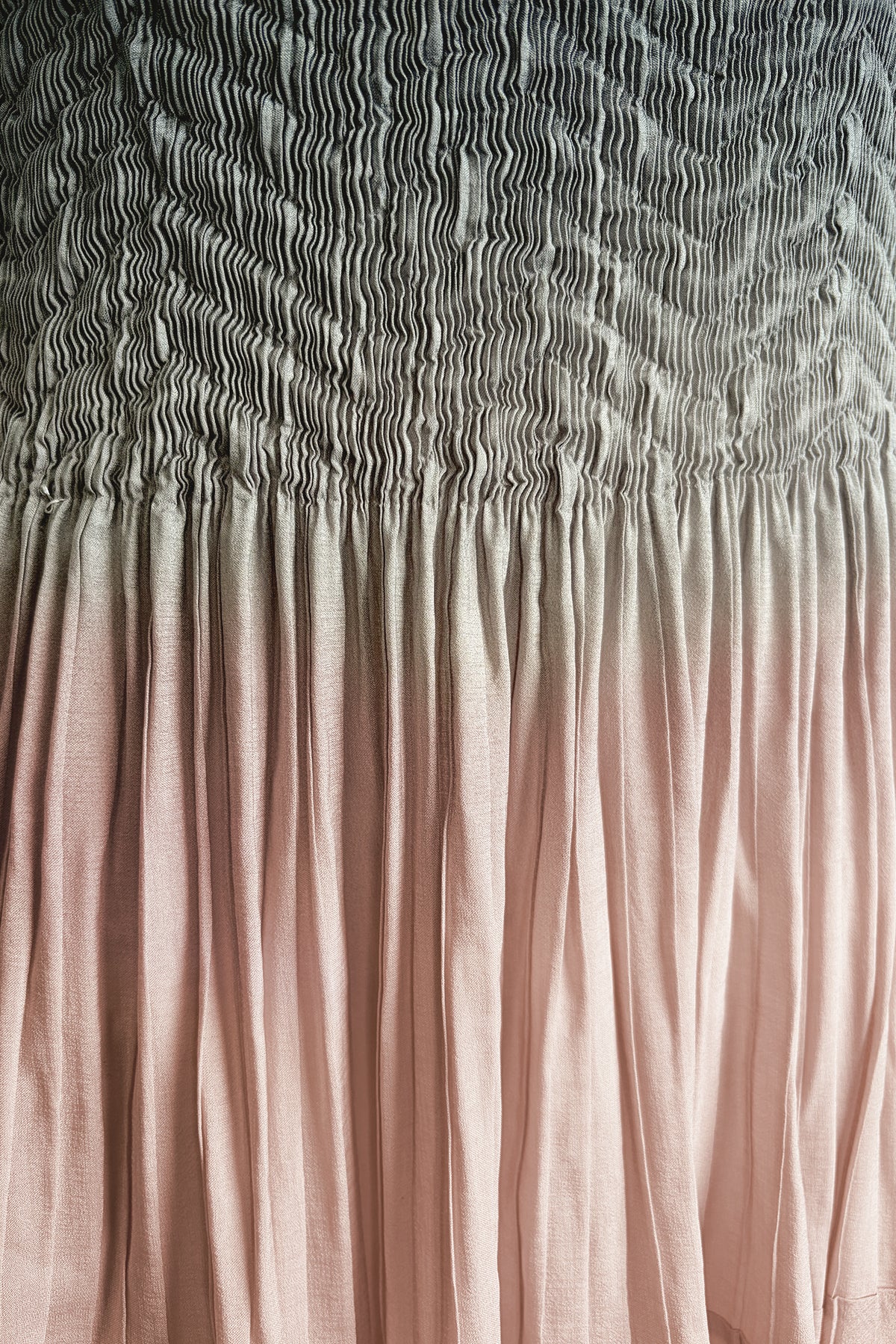 Lizzy Smock Ombre High Low Dress Light Pink Mix