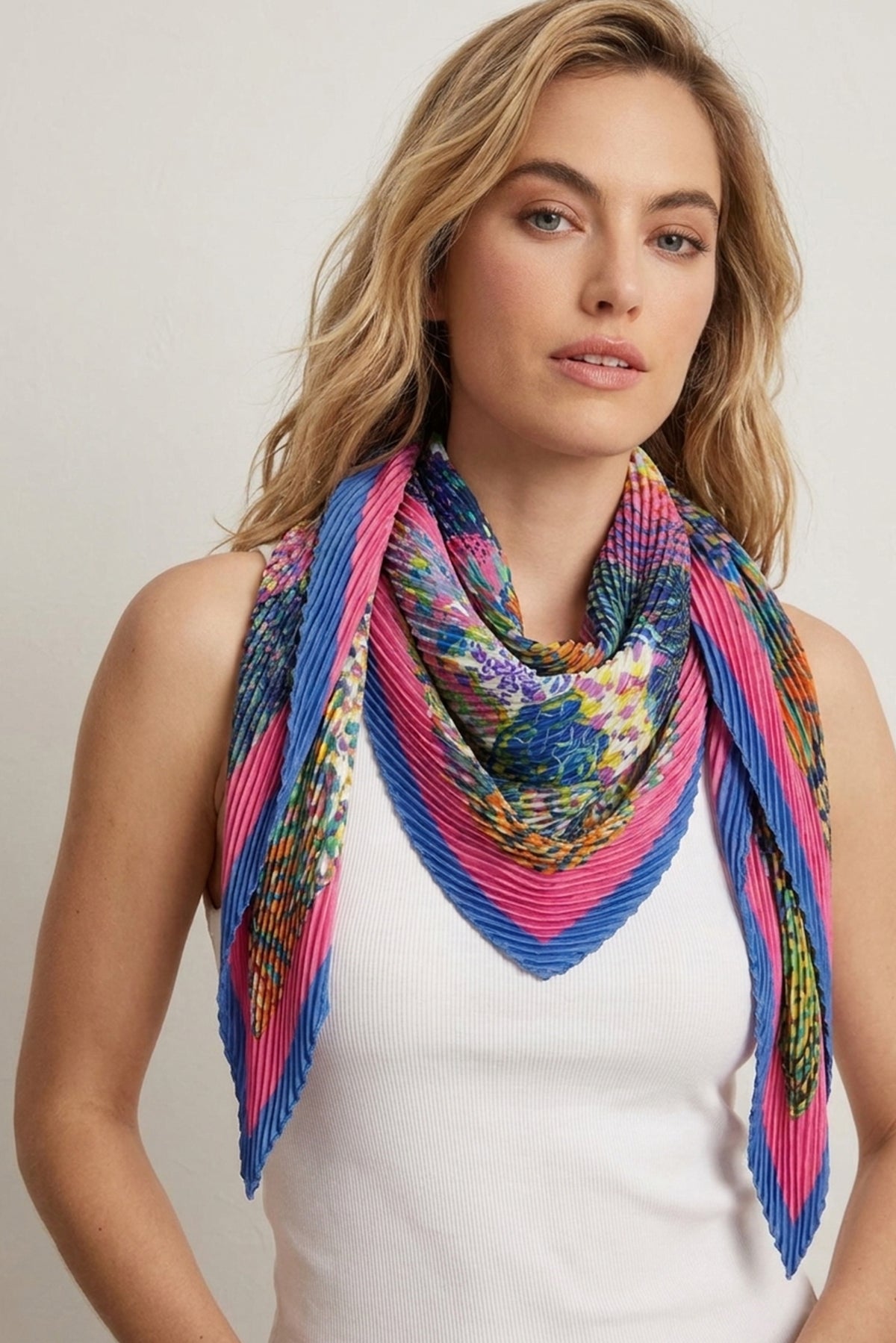 Millie Grande Plissé Scarf