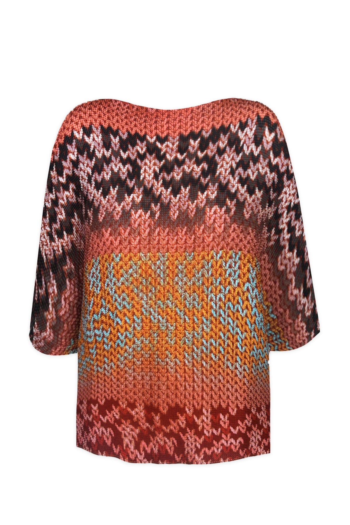 Sienna Bohemian 3D Honeycomb Texture Loose Top