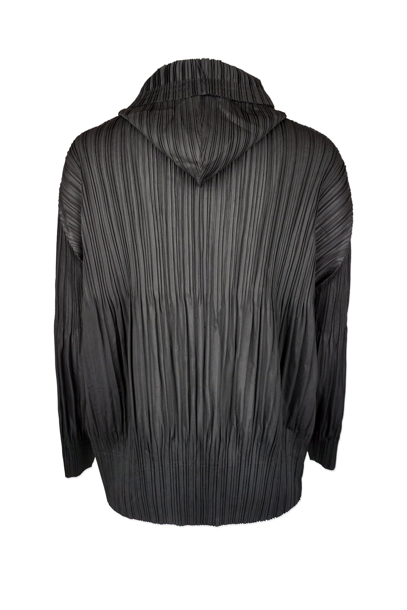 BACK IN STOCK!) Vanessa Zip Up Hooded Plissé Satin Jacket