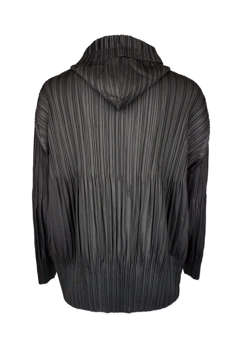 (BACK IN STOCK!) Vanessa Zip Up Hooded Plissé Satin Jacket