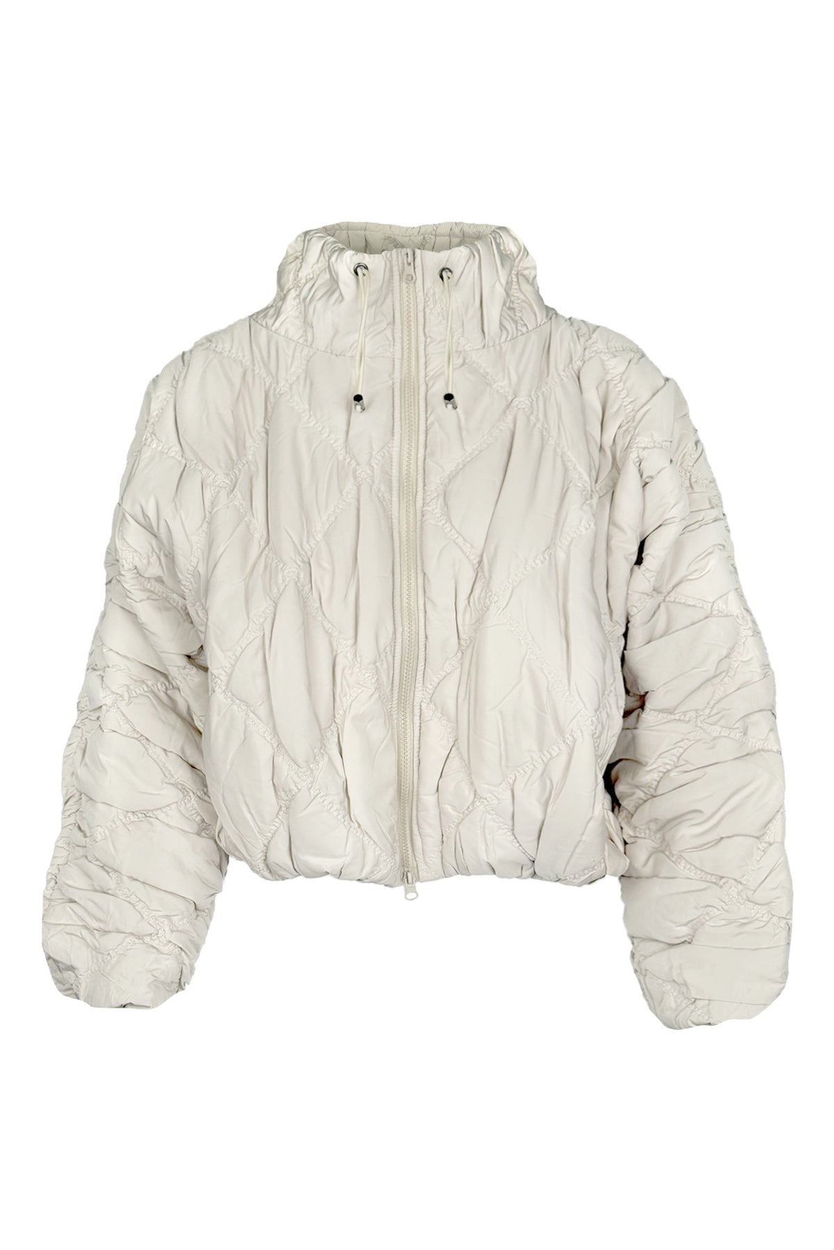 Cloudia Puff Zip Up Jacket - Ivory