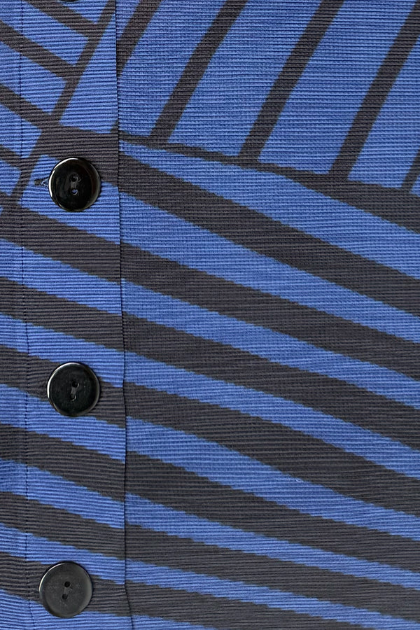 Elodie Stripe Crystal Pleats Shirt