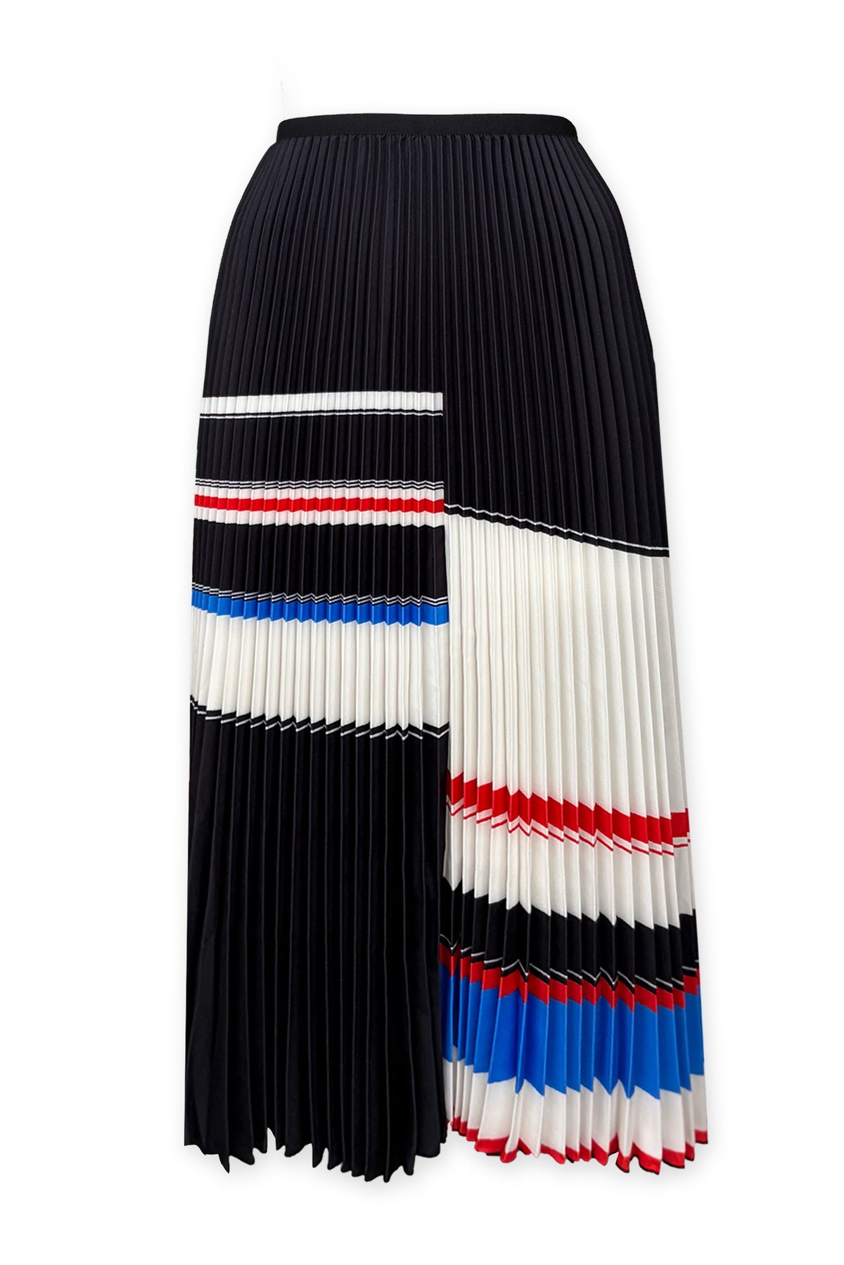 Peggy Stripe Pleated Skirt