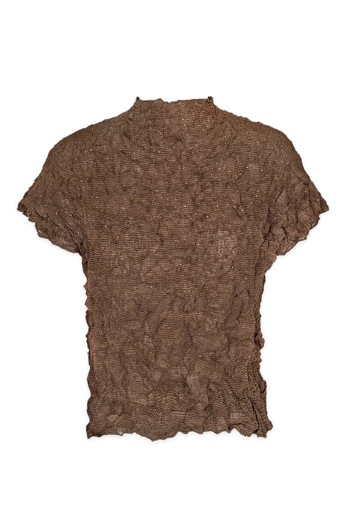 Astra Crystal Chiffon Crunch Texture Top